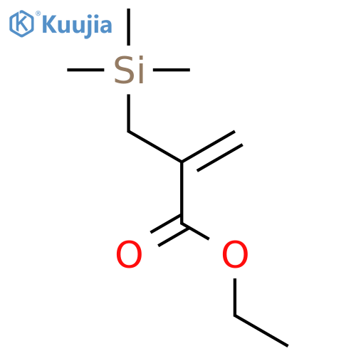 2-Propenoic acid,2-[(trimethylsilyl)methyl]-, ethyl ester structure