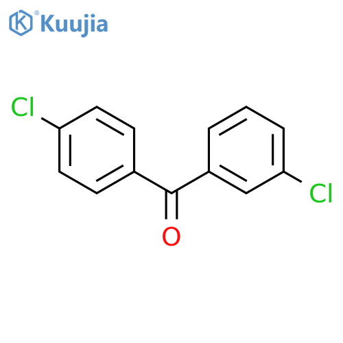 (3-Chlorophenyl)(4-chlorophenyl)methanone structure