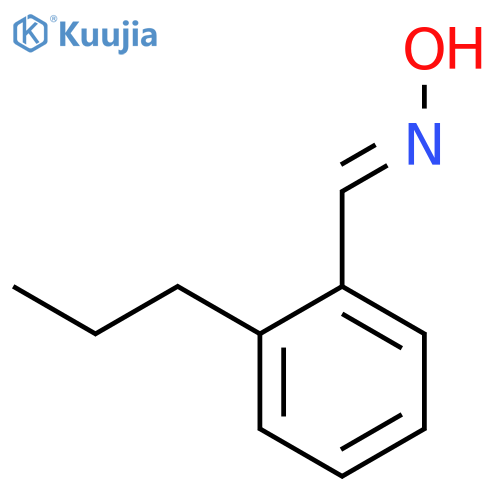 BENZALDEHYDE, 2-PROPYL-, OXIME structure