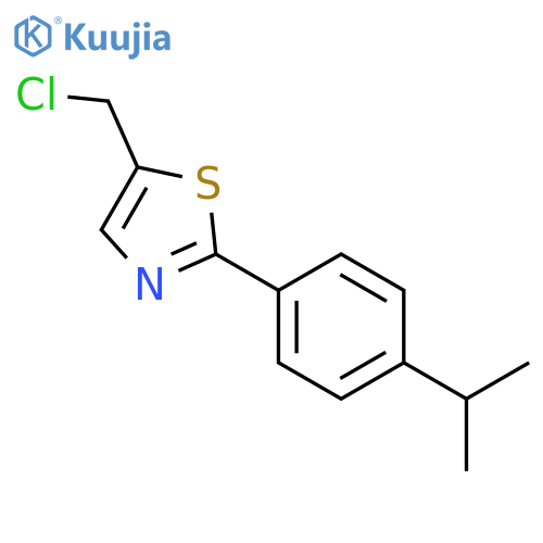 5-(Chloromethyl)-2-4-(propan-2-yl)phenyl-1,3-thiazole structure