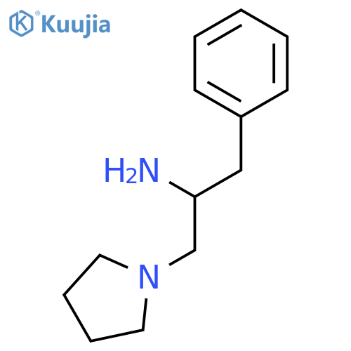 1-phenyl-3-pyrrolidin-1-ylpropan-2-amine structure