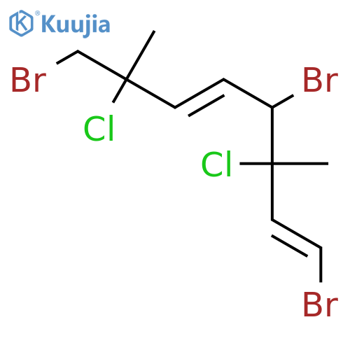 (1E,3R,4S,5E)-1,4,8-Tribromo-3,7-dichloro-3,7-dimethyl-1,5-octadiene structure