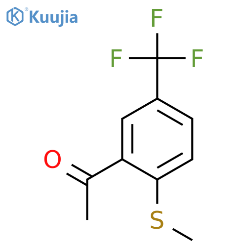 ETHANONE, 1-[2-(METHYLTHIO)-5-(TRIFLUOROMETHYL)PHENYL]- structure