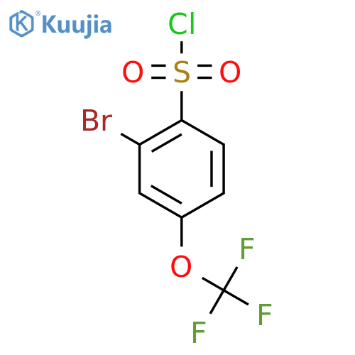 2-bromo-4-(trifluoromethoxy)benzenesulfonyl chloride structure