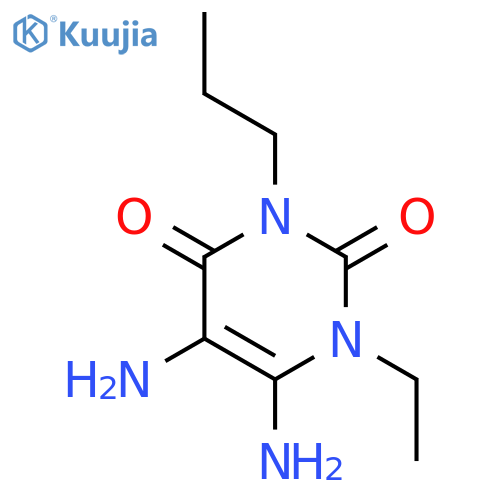 2,4(1H,3H)-Pyrimidinedione, 5,6-diamino-1-ethyl-3-propyl- (9CI) structure