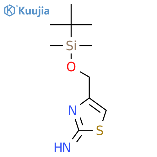 2-Amino-4-tert-butyldimethylsilyloxy-methyl-thiazole structure