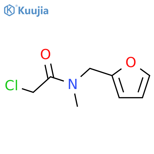 2-chloro-N-(furan-2-ylmethyl)-N-methylacetamide structure