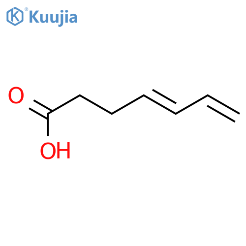 4,6-Heptadienoic acid,(4E)- structure