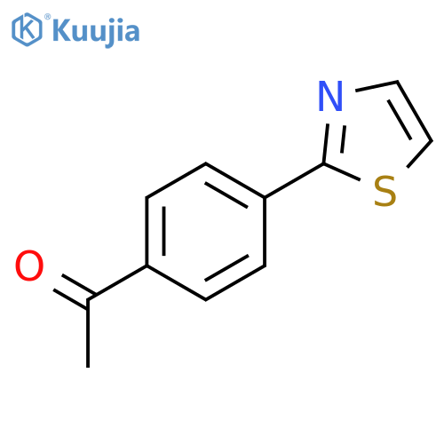 Ethanone, 1-[4-(2-thiazolyl)phenyl]- structure