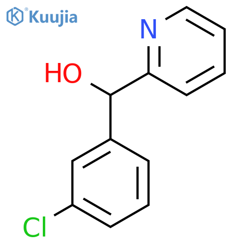 3-Chlorophenyl-(2-pyridyl)methanol structure