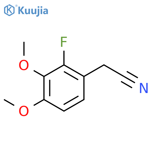 2-(2-fluoro-3,4-dimethoxyphenyl)acetonitrile structure