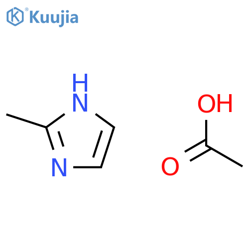 1H-Imidazole, 2-methyl-, monoacetate structure