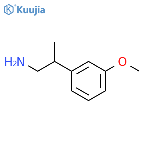 Benzeneethanamine,3-methoxy-b-methyl-, (+)- structure