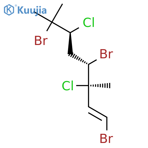 1-Octene, 1,4,7-tribromo-3,6-dichloro-3,7-dimethyl-, (1E,3R,4S,6S)- structure