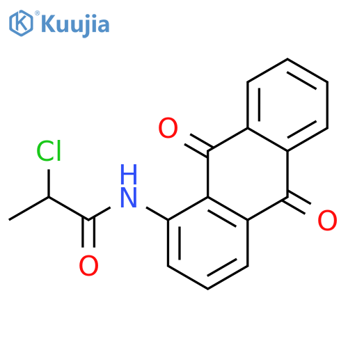 2-chloro-N-(9,10-dioxo-9,10-dihydroanthracen-1-yl)propanamide structure