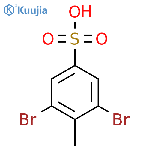 3,5-Dibromo-4-methyl-benzenesulfonic acid structure