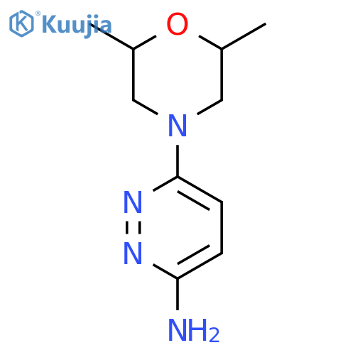 6-(2,6-dimethylmorpholin-4-yl)pyridazin-3-amine structure