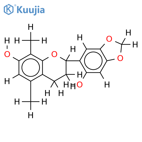 4',5'-Methylene ether-2',4',5',7-Tetrahydroxy-5,8-dimethylflavan structure