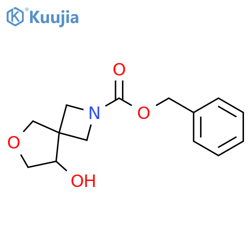 6-Oxa-2-azaspiro[3.4]octane-2-carboxylic acid, 8-hydroxy-,phenylmethyl ester structure