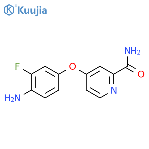 4-(4-Amino-3-fluorophenoxy)pyridine-2-carboxamide structure