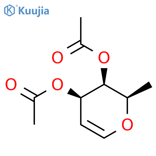 D-arabino-Hex-5-enitol, 2,6-anhydro-1,5-dideoxy-, diacetate structure