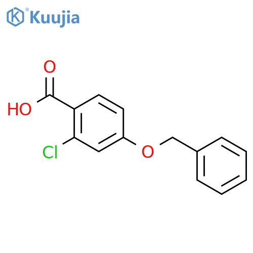 4-benzyloxy-2-chlorobenzoic acid structure
