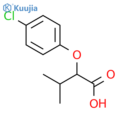 2-(4-Chlorophenoxy)-3-methylbutanoic acid structure