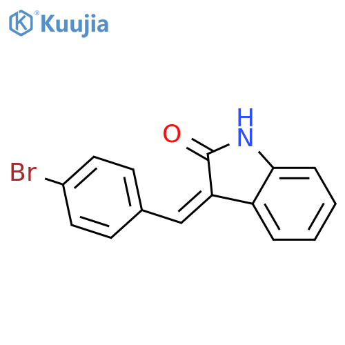 2H-Indol-2-one, 3-[(4-bromophenyl)methylene]-1,3-dihydro- structure