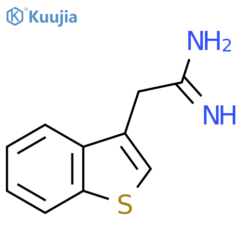 2-(1-Benzothiophen-3-yl)ethanimidamide structure