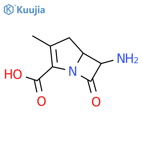 1-Azabicyclo[3.2.0]hept-2-ene-2-carboxylicacid, 6-amino-3-methyl-7-oxo- structure
