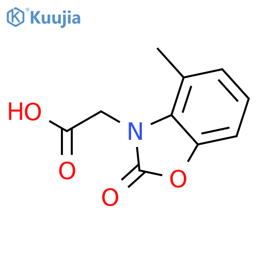 3(2H)-Benzoxazoleacetic acid, 4-methyl-2-oxo- structure