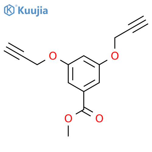 Benzoic acid, 3,5-bis(2-propynyloxy)-, methyl ester structure
