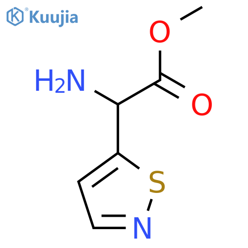 Methyl 2-amino-2-(1,2-thiazol-5-yl)acetate structure