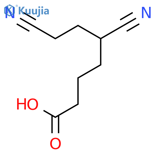 Heptanoic acid, 5,7-dicyano- structure