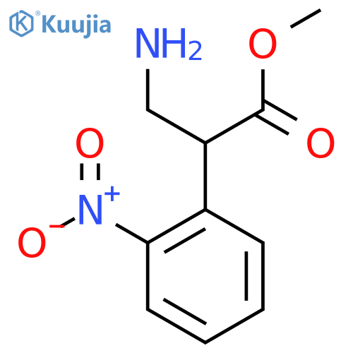 Methyl 3-amino-2-(2-nitrophenyl)propanoate structure