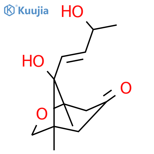 6-Oxabicyclo[3.2.1]octan-3-one,8-hydroxy-8-[(1E)-3-hydroxy-1-buten-1-yl]-1,5-dimethyl-, (1R,5R,8S)- structure