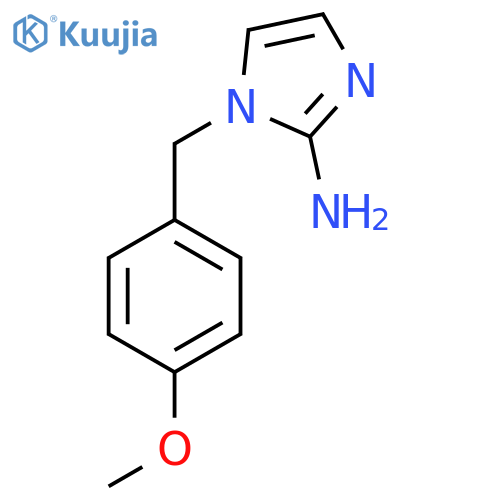 1-(4-methoxyphenyl)methyl-1H-imidazol-2-amine structure