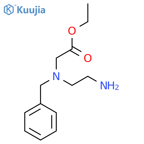 Ethyl 2-[(2-aminoethyl)(benzyl)amino]acetate structure