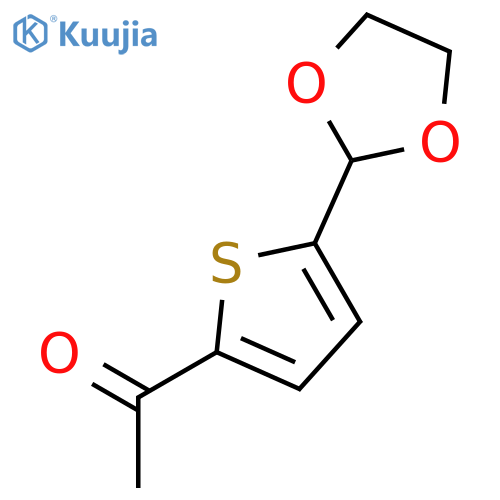 1-[5-(1,3-dioxolan-2-yl)thiophen-2-yl]ethanone structure