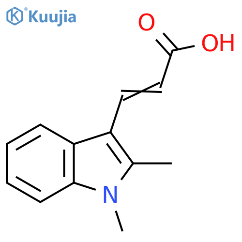 3-(1,2-Dimethyl-1H-indol-3-yl)prop-2-enoic acid structure