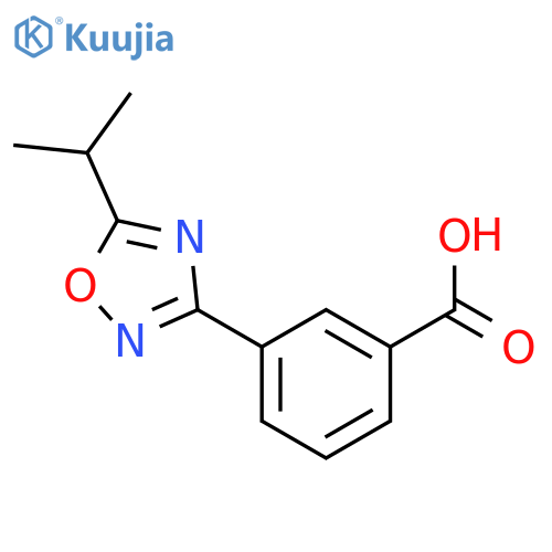 3-(5-Isopropyl-1,2,4-oxadiazol-3-yl)benzoic acid structure