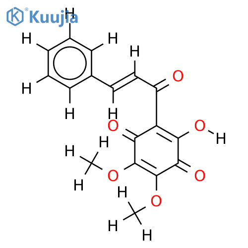 3-Hydroxy-5.6-dimethoxy-2-trans-cinnamoyl-benzochinon-(1.4) structure