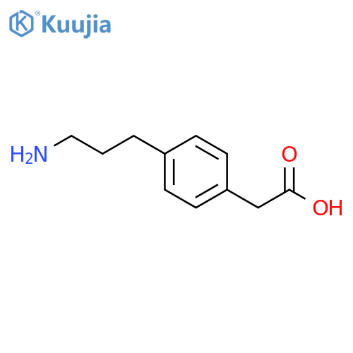 2-4-(3-aminopropyl)phenylacetic acid structure