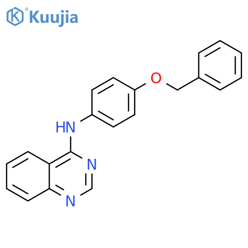 4-Quinazolinamine, N-[4-(phenylmethoxy)phenyl]- structure