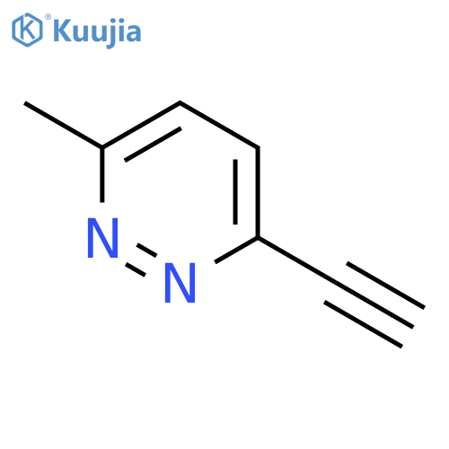 3-ethynyl-6-methylpyridazine structure