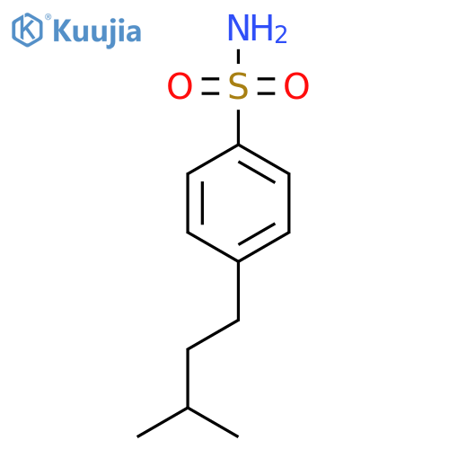 4-(3-methylbutyl)benzene-1-sulfonamide structure