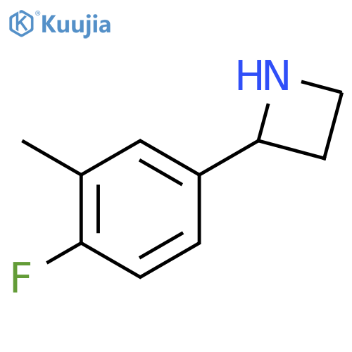 2-(4-fluoro-3-methylphenyl)azetidine structure
