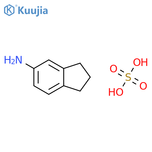 2,3-Dihydro-1H-inden-5-amine sulfate structure