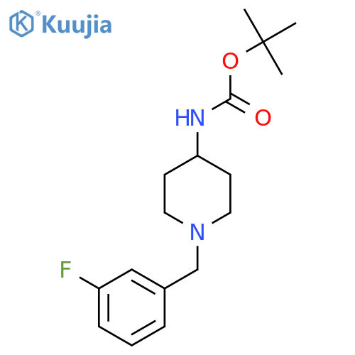 Tert-Butyl 1-(3-fluorobenzyl)piperidin-4-ylcarbamate structure