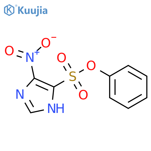 1H-IMIDAZOLE-4-SULFONIC ACID, 5-NITRO-, PHENYL ESTER structure